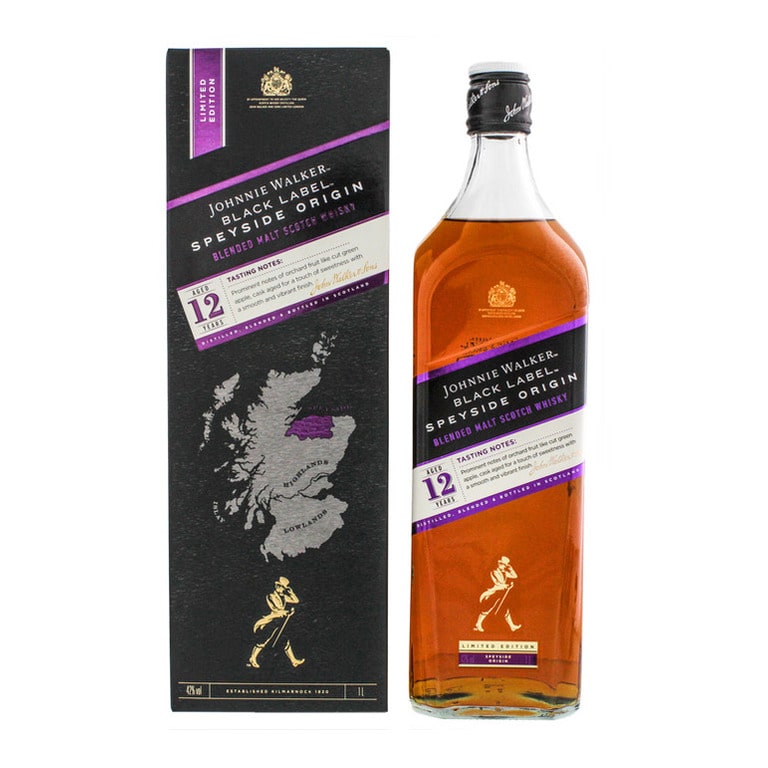 WHISKY JOHNNIE WALKER BLACK SPEYSIDE 12Y (1 pz) LIMITED EDITION -ASTUCCIATO